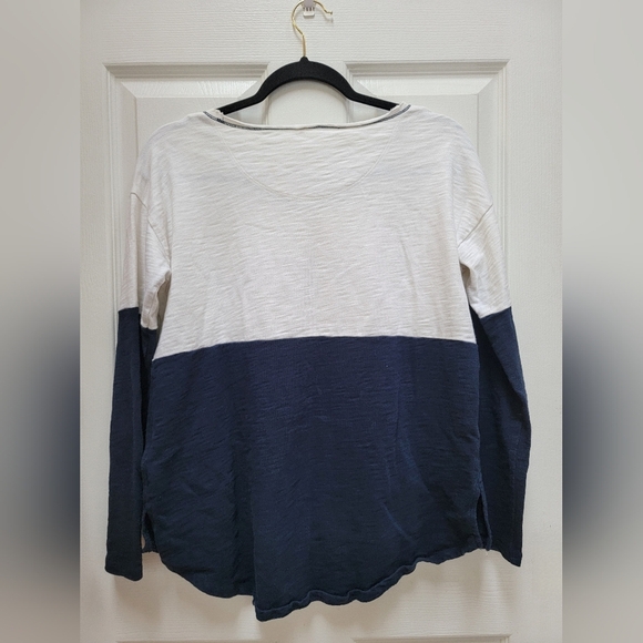Madewell Embroidered Bein Fait Colorblock Pullover Lightweight Sweatshirt Size S - Picture 2 of 3